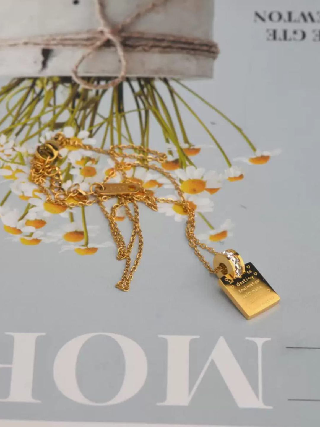 Цепь, длина 45 см, gold — фото 1