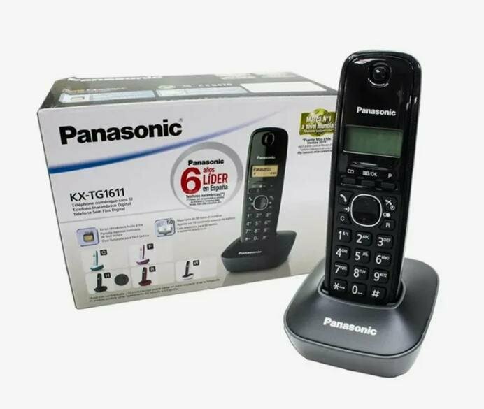 Радиотелефон Panasonic KX-TG1611, беспроводной, DECT, с определителем номера 1 трубка