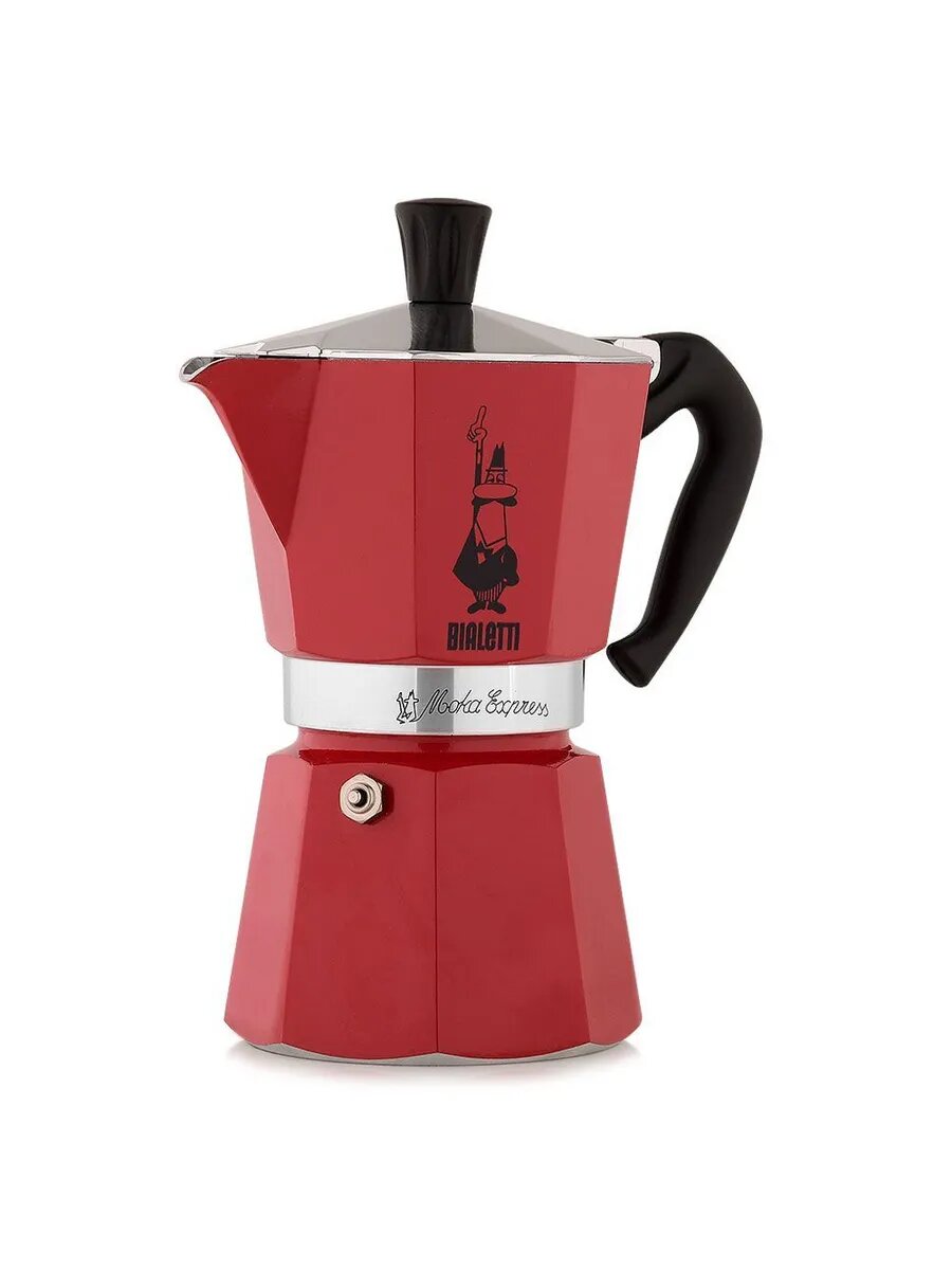 Гейзерная кофеварка Moka Express Red 4943 на 6 порций