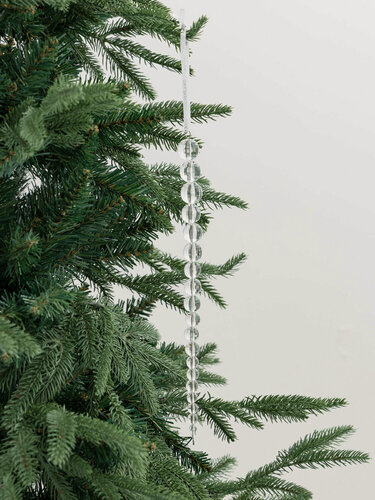 Изображение товара Игрушка елочная, 27 см, пластик, Бусины, Ice crystal, Kuchenland