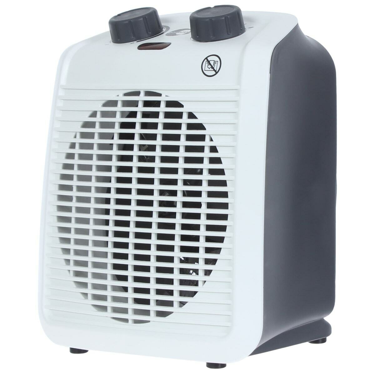 Тепловентилятор напольный Equation с механическим термостатом 2000 Вт цвет тёмно-серый