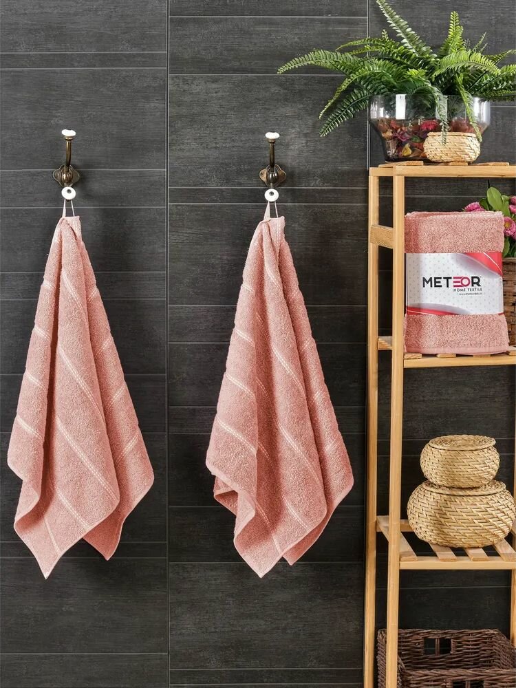 Полотенце METEOR TUROVA (50х90-2 шт.) розовый