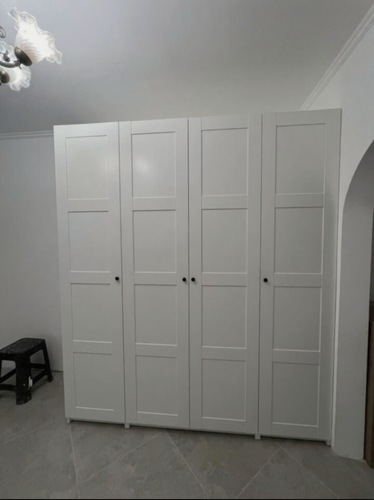 Изображение товара Шкаф IKEA PAX MAX, 200 см х 60 см х 233 см, белый, с ящиками