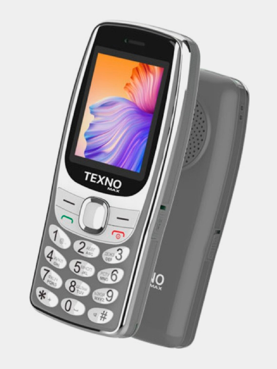 Телефон кнопочный Texnomax Max 020, FM-радио, 2 SIM-карты, аккумулятор 1700 мА·ч