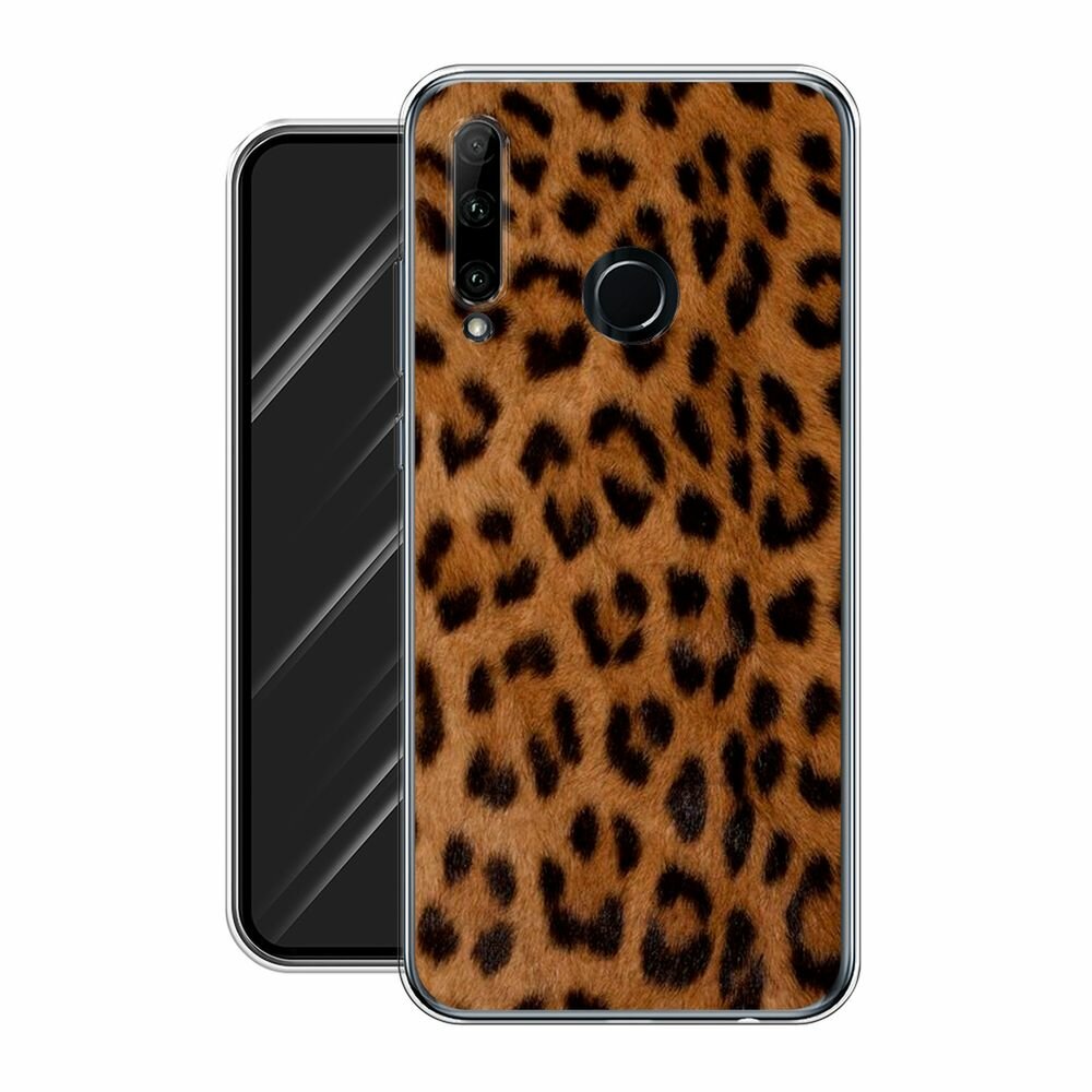 Чехол на Honor 10i/20 Lite 2019/20e/Huawei P Smart Plus 2019 / Хонор 10i с принтом "Мех леопарда" — фото 1