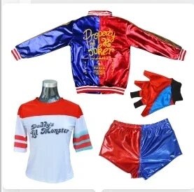 Костюм Харли Квин для девочки из полиэстера XL, with golves