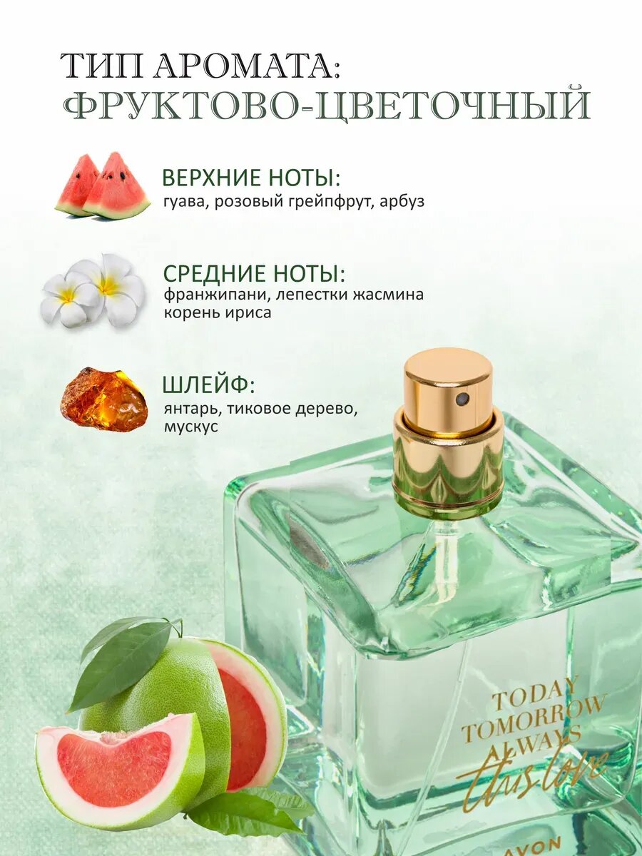 Парфюмерная вода AVON "This Love", женская, 100 мл, перезаполняемая — фото 1