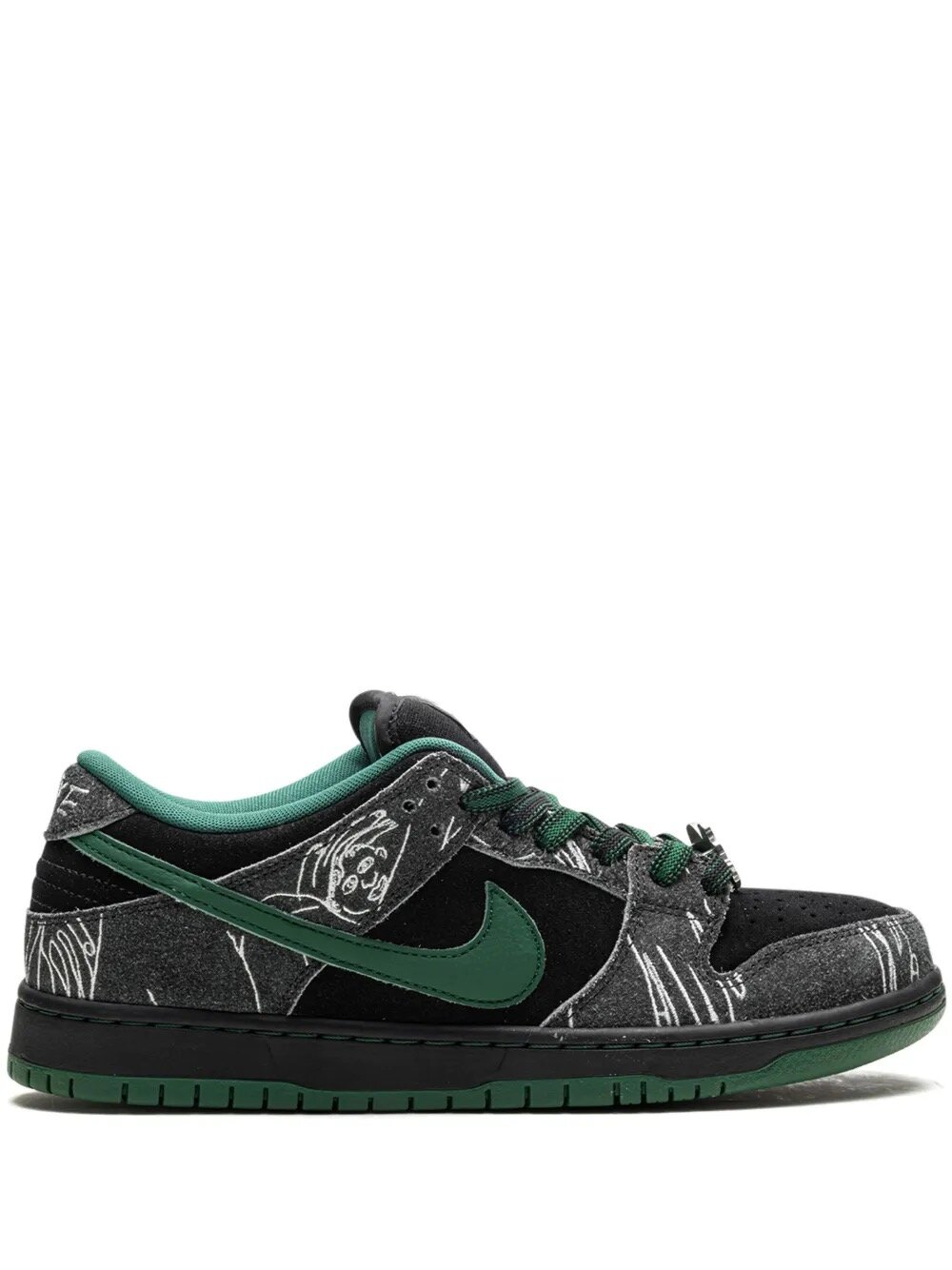 Кроссовки NIKE Dunk Low, размер 42 EU, зеленый