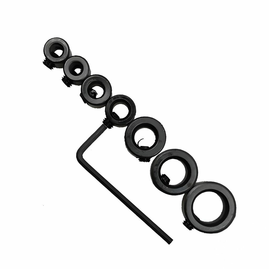 7 шт. Регулируемые ограничительные кольца для сверл 3/4/5/6/8/10/12 мм