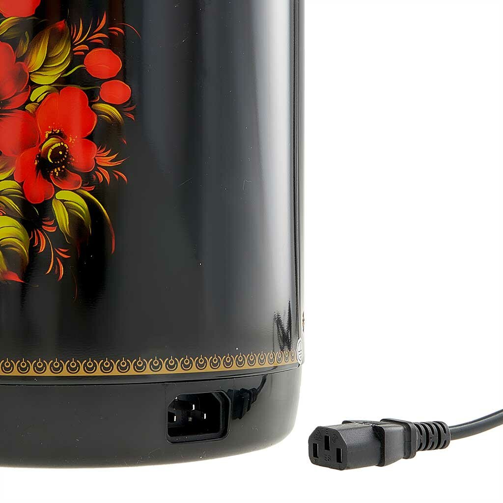 Чайник-термос электрический 4.5 л Василиса ВА-5007 "Жостово" 750 Вт, черный — фото 1