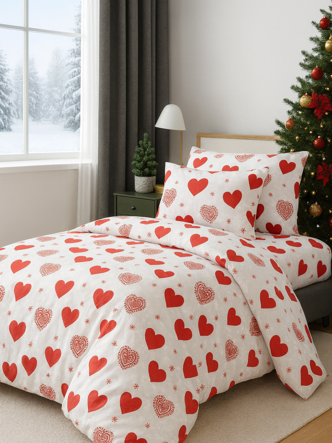 Постельное белье Choyshab "Простынь и Наволочка", полисатин, 80%/20%, хлопок/полиэстер — фото 1