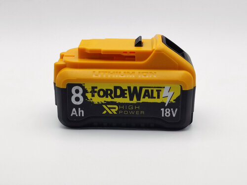 Изображение товара Аккумулятор для DeWalt 18V 8Ah XR Li-Ion, Sigma-battery SBDWT18-8, аккумуляторная батарея DeWalt