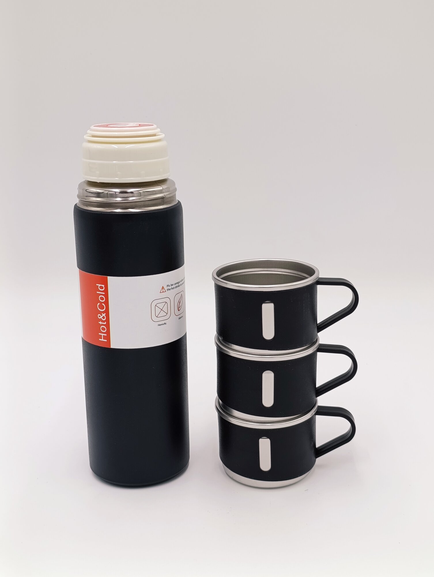 Термос Savdo Vacuum Bottle, нержавеющая сталь, в форме чашки, 500 мл — фото 1