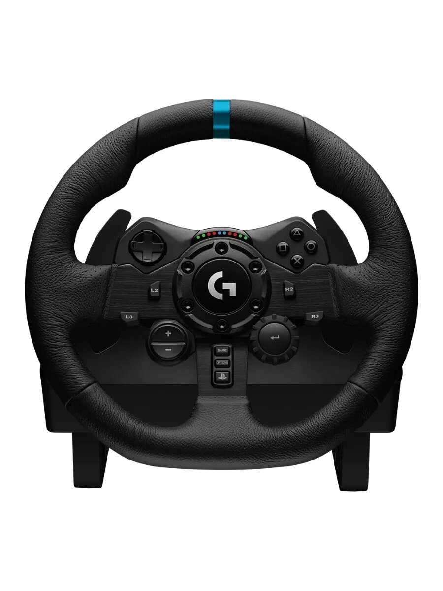 Игровой руль Logitech G923 TRUEFORCE с педалями (PC/PS5/PS4/Xbox Series X|S/Xbox One, обратная связь, кожа)