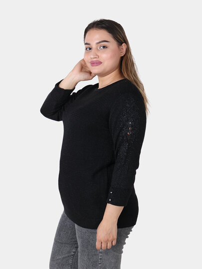 Свитер , размер OneSize, черный — фото 1