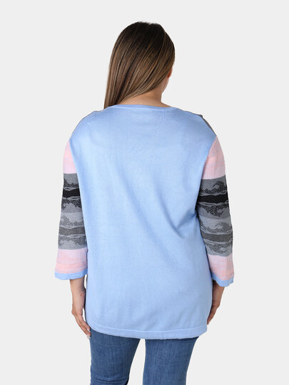 Свитер , размер OneSize, светло-синий — фото 1