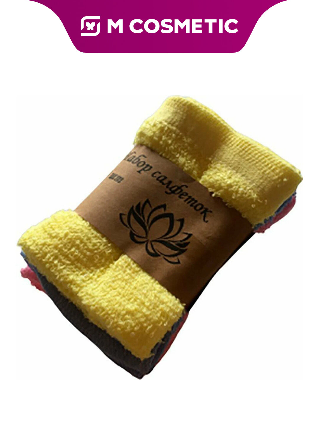 Салфетки промышленные товары, махровые, хлопок, 24x24 см, 3 шт