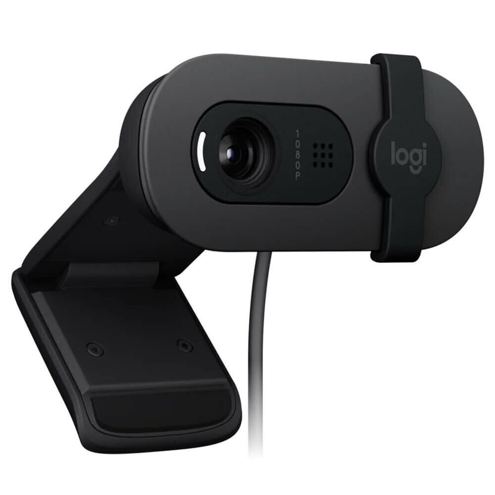Web-камера Logitech Brio 95 960-001583, встроенный микрофон, графитовый — фото 1