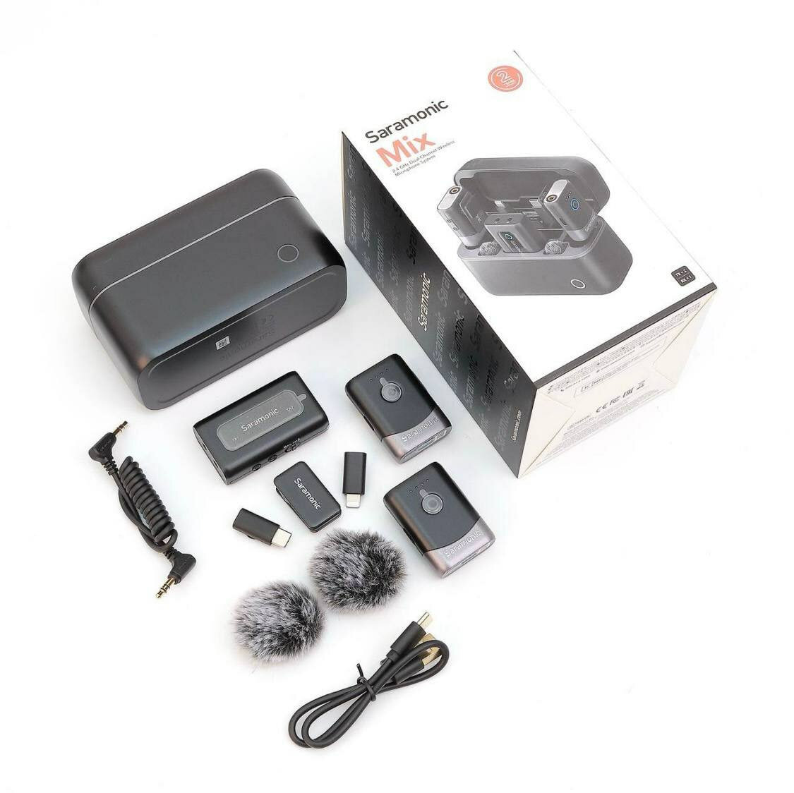 Беспроводной микрофон Saramonic Mix, профессиональный, с микрофонным входом