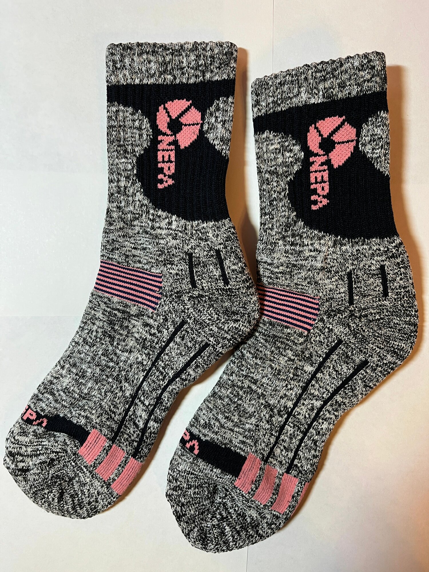 Носки NEPA, размер 24, серый, черный, розовый — фото 1