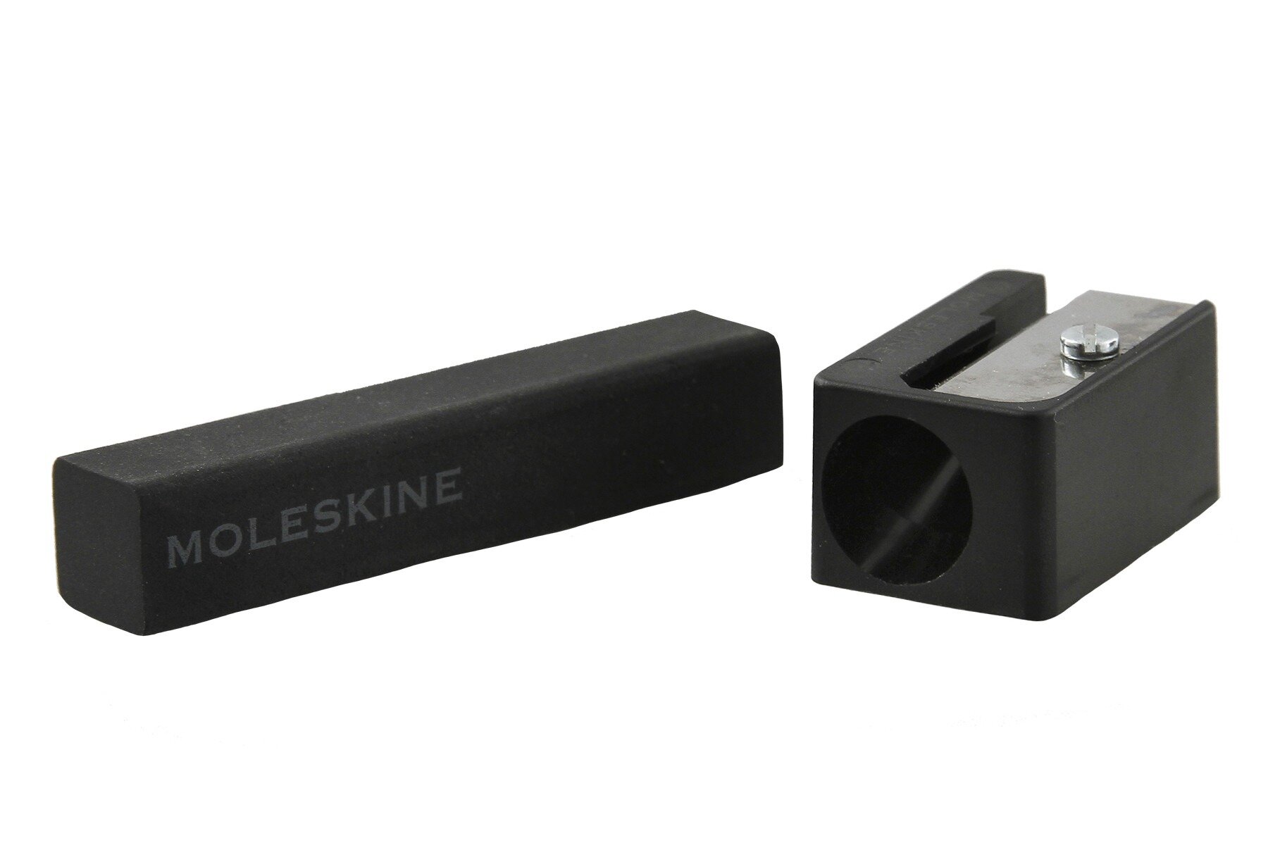 Набор Moleskine Eraser and Sharpener EW2SRA ластик и точилка, черный — фото 1