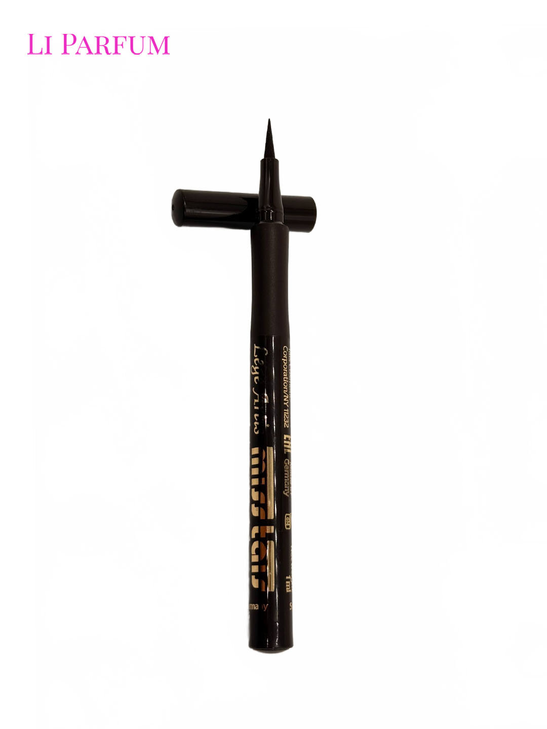 Подводка-фломастер Miss Tais Long-Lasting Quick 996, коричневая, матовая, жидкая, стойкая, тонкая кисть