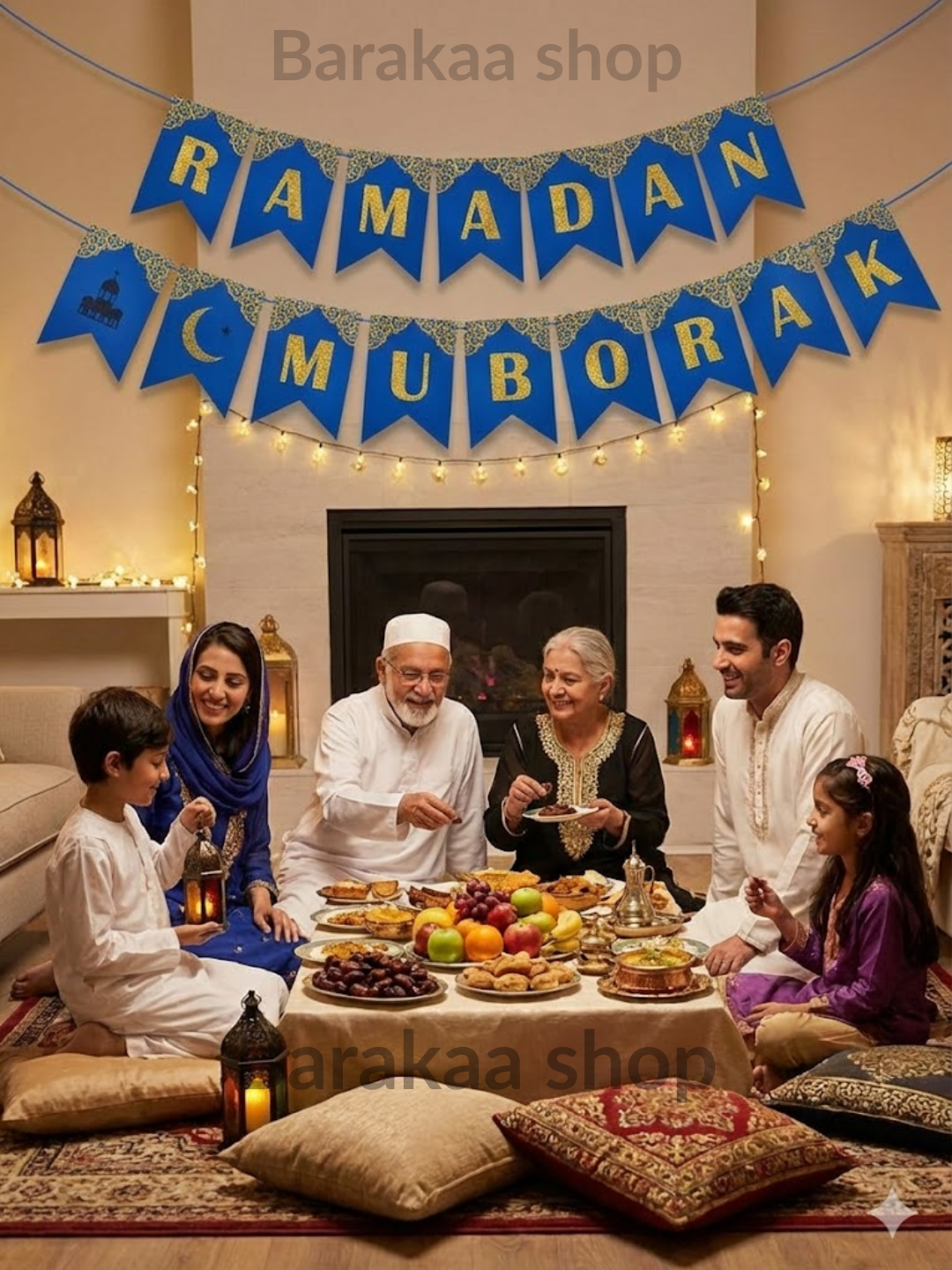 Баннер Рамадан Мубарак – украшение дома, стильный и качественный дизайн