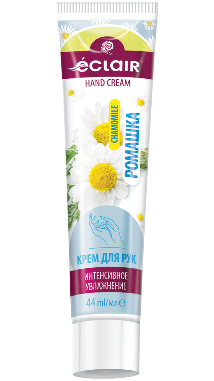 Крем для рук Eclaire "Ромашка" с дозатором, увлажняющий, для всех типов кожи