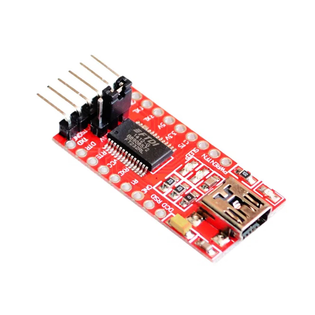 USB-TTL (USB-UART) ISP программатор (FT232RL), mini USB, 6 pin, 1 шт.