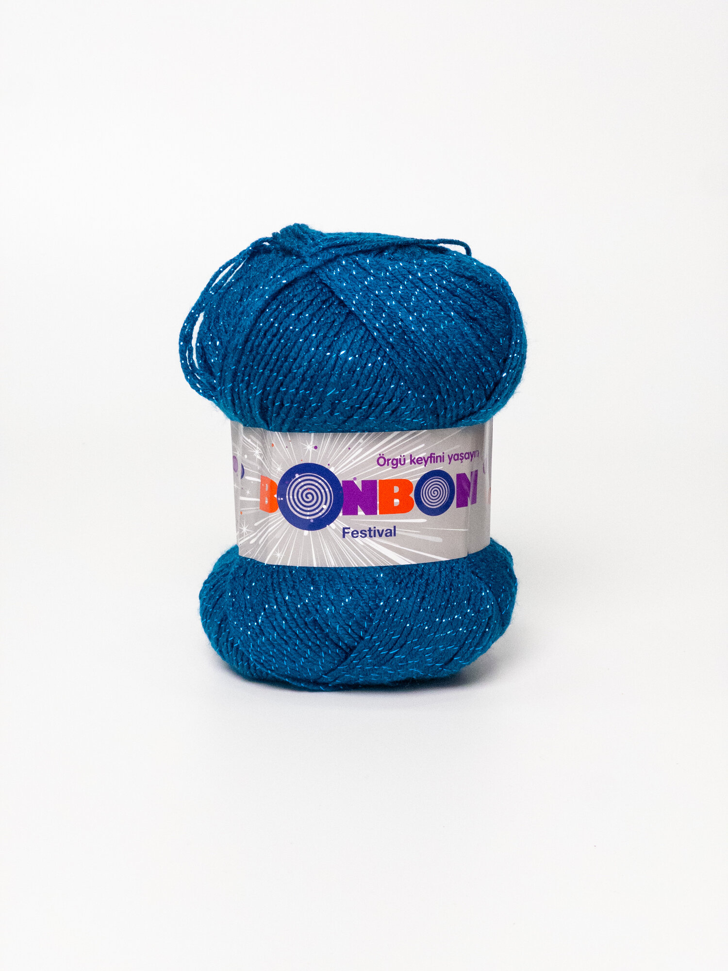 Нити для вязания "BonBon Festival", акрил 100%, с люрексом, 300м