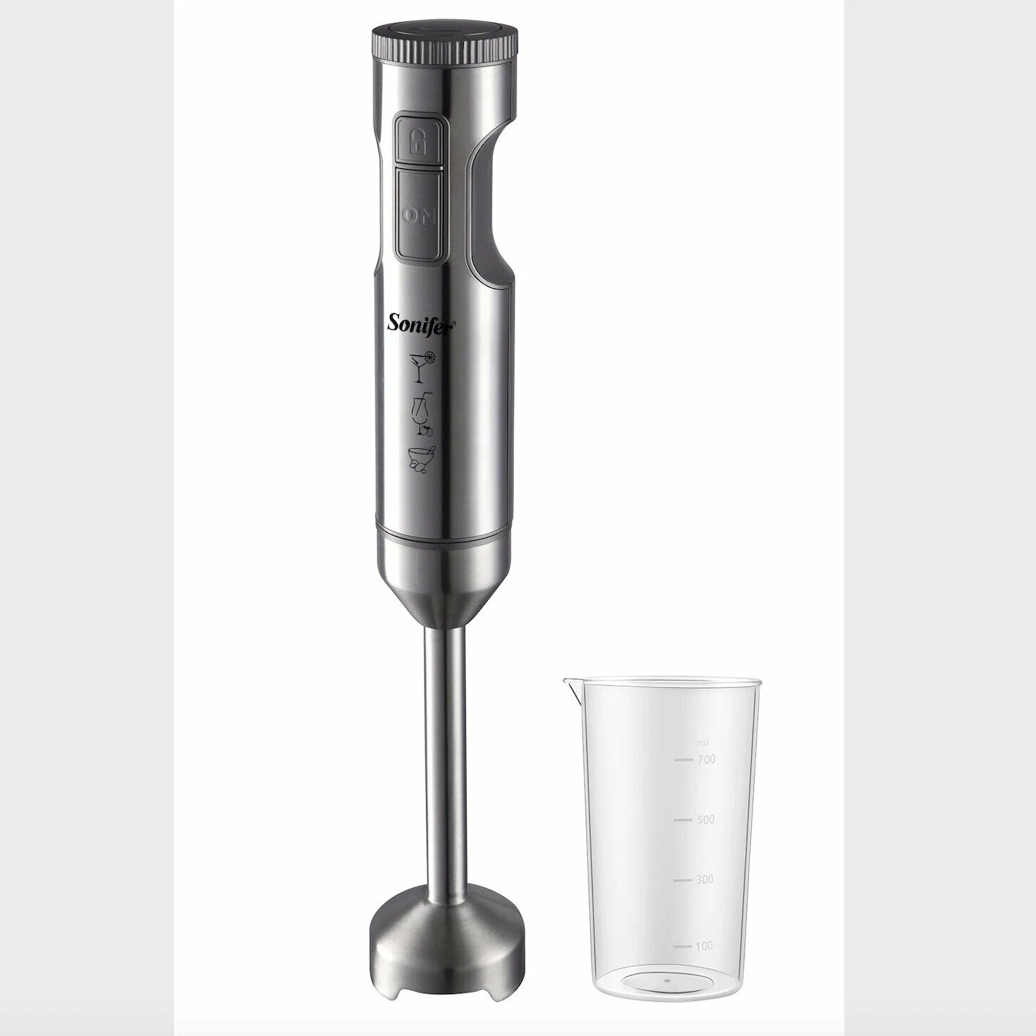 Блендер погружной ручной Sonifer SF-8070, 0.8 л, 800 Вт турбо