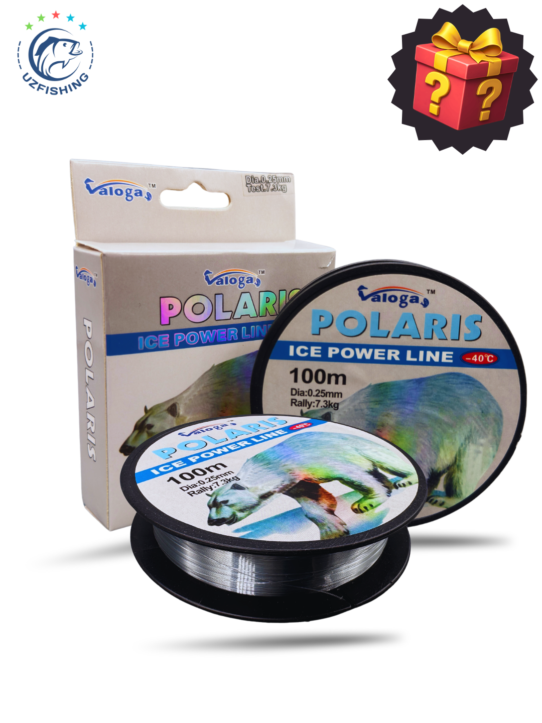 Леска рыболовная Valoga Polaris 150 м, зимняя, морозостойкая, до -40°C