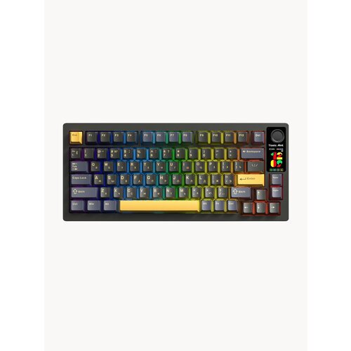 Механическая клавиатура с экраном и колесиком громкости Toxic Ant LT75 бирюзовый 11759₽