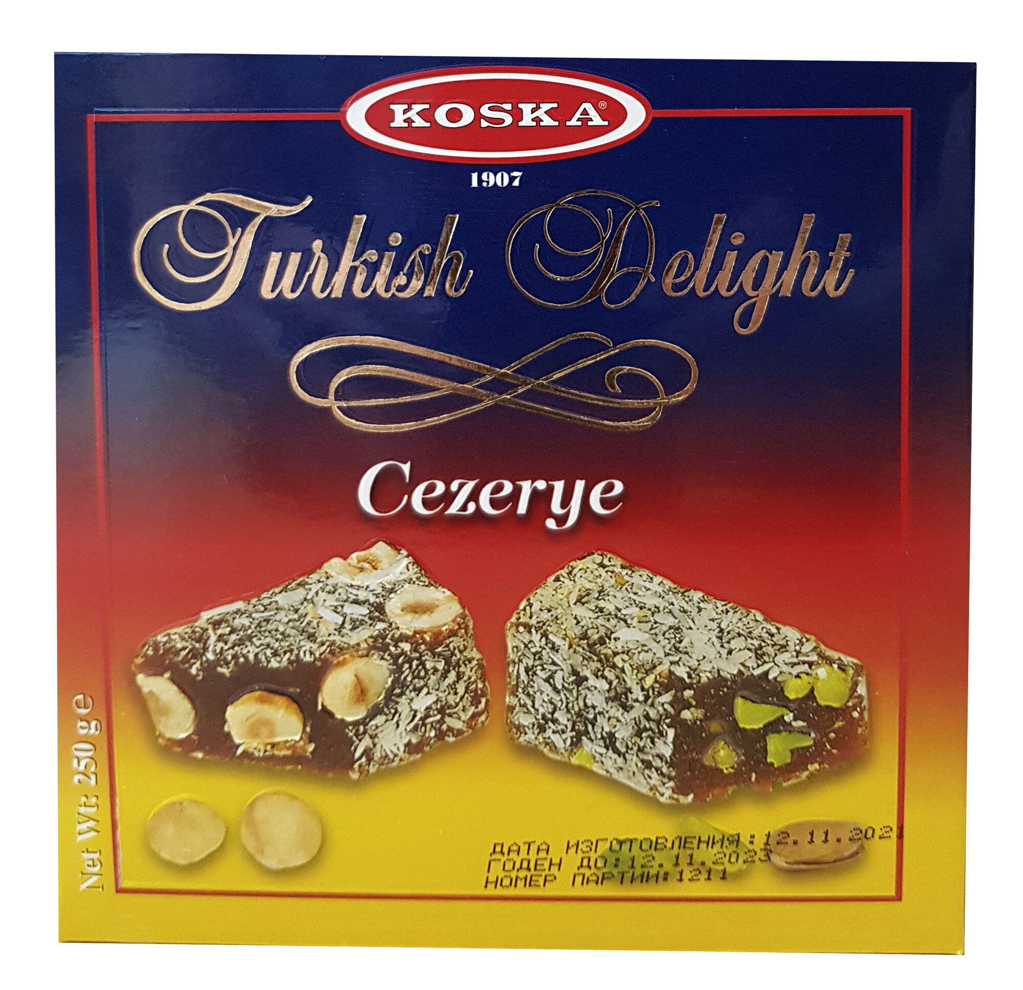 Джезерье с фисташками и фундуком, "Koska", Cezerye, 250гр.