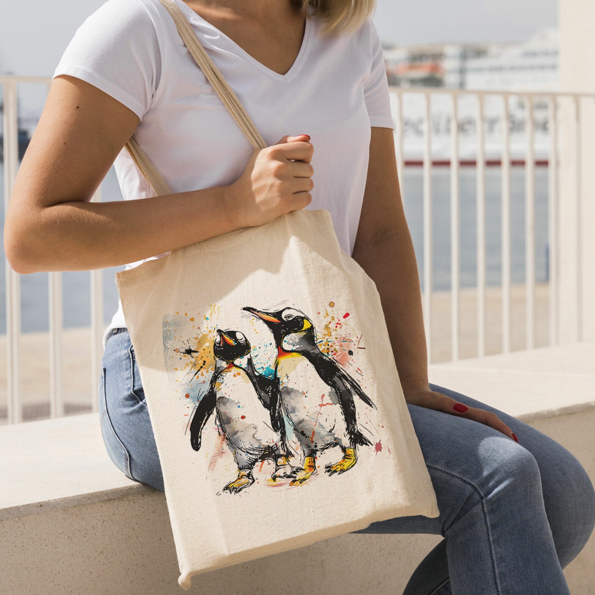 Сумка шоппер Gerasim, белый, черный, желтый — фото 1