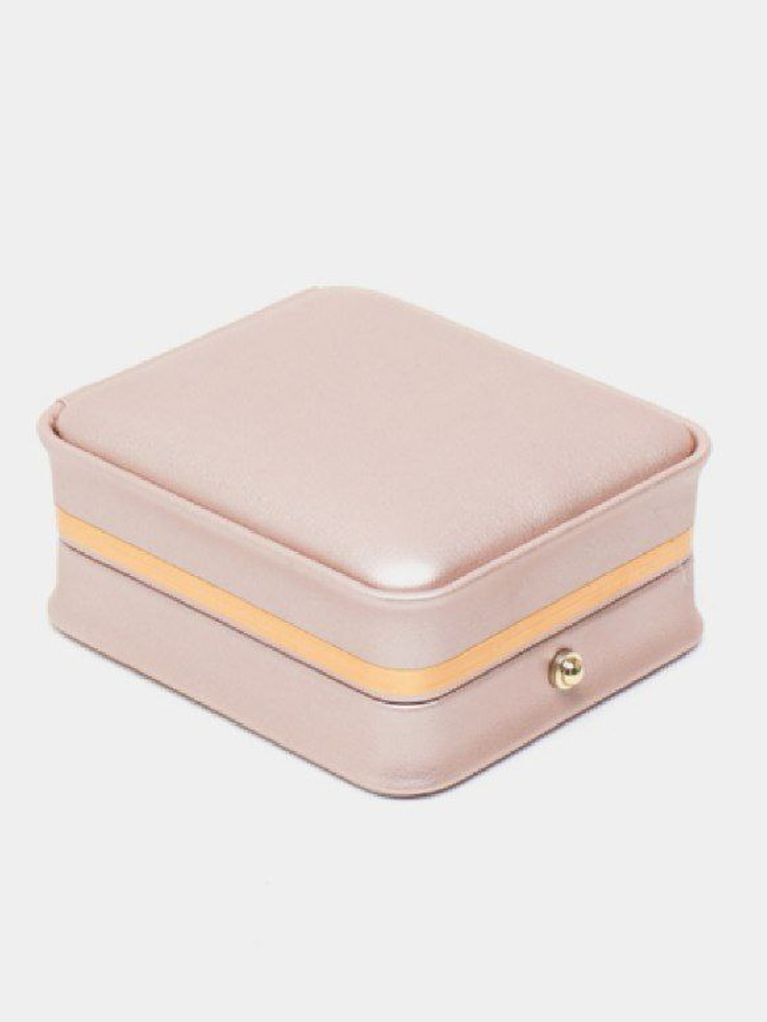 Подарочная коробка, кожаная, для юбилейных подарков, 9x7x4 см. Для колец, серег и цепочки. — фото 1