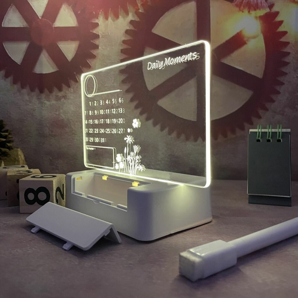 Прозрачный акриловый ежедневник многоразового использования на постоянной основе