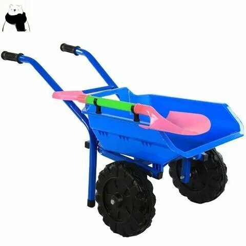 Тачка детская садовая для песочницы ABS пластик металл синий