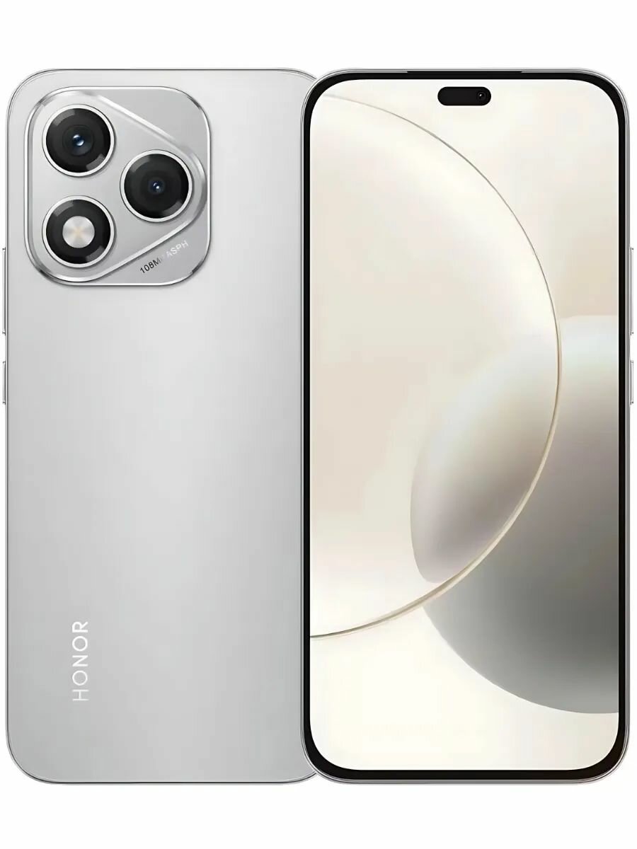 Смартфон Honor 400 lite8/256GB Серый (RU-EAC) , AMOLED, Android 15, NFС — фото 1