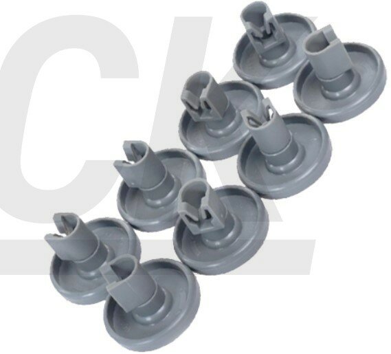 Ролики (колесики) корзины для посудомоечной машины Electrolux, Zanussi, AEG, комплект 8шт, 50286965004