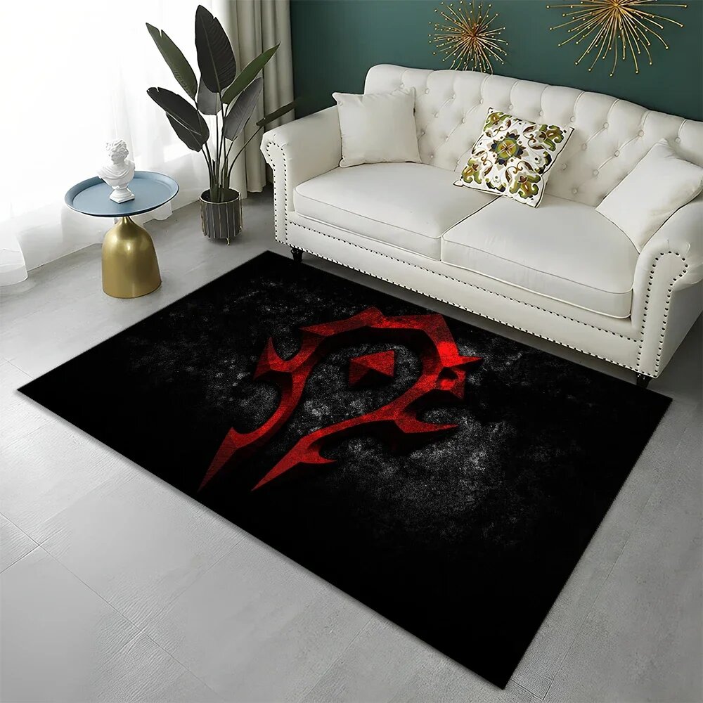 WOW Game World of Warcraft Коврик для дома ПВХ 60x90cm Черный