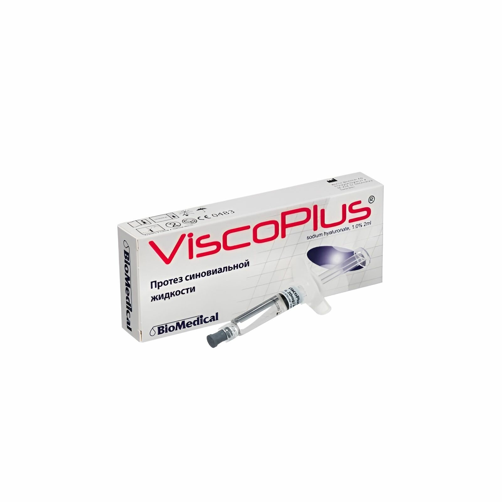 Изображение ВискоПлюс 1% 2мл/20мг (ViscoPlus) протез синовиальной жидкости в одноразовом шприце объемом 2мл