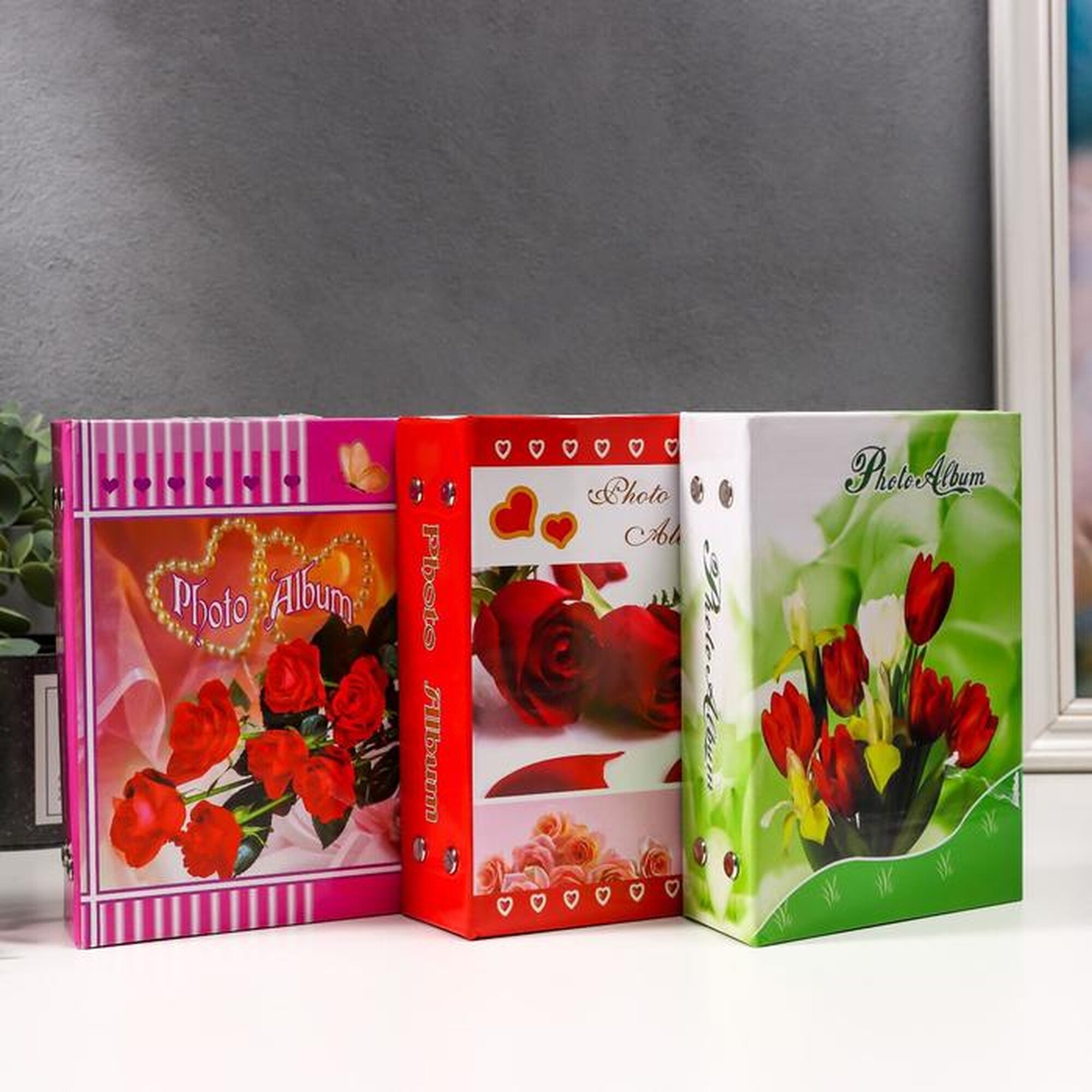 Фотоальбом на 100 фото 10х15 см "Яркость лета" 16,5х13,5х5,5 см микс