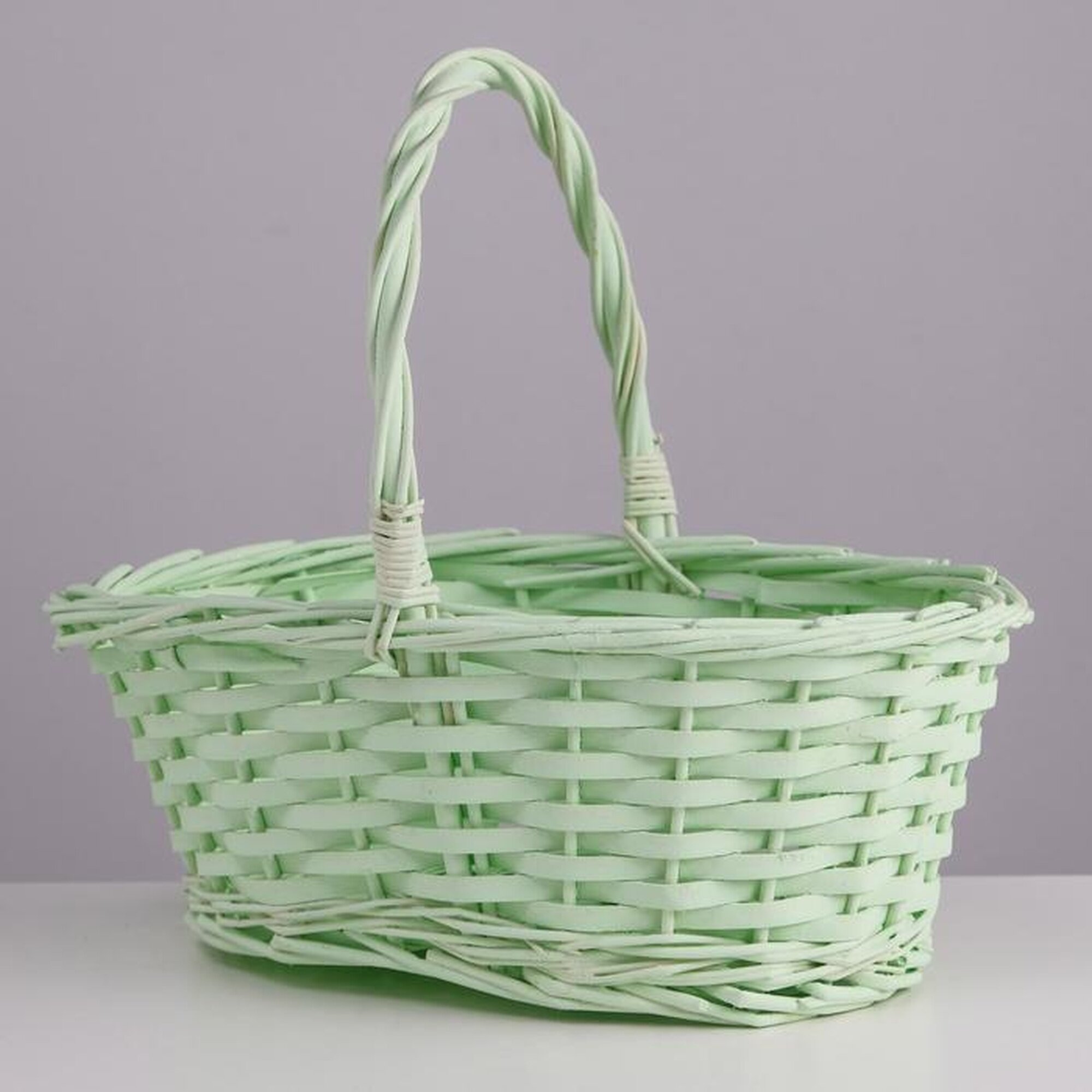 Корзина плетеная Сима-ленд овальная ивовая лоза 30 см х 21 см х 12 см х 25 см