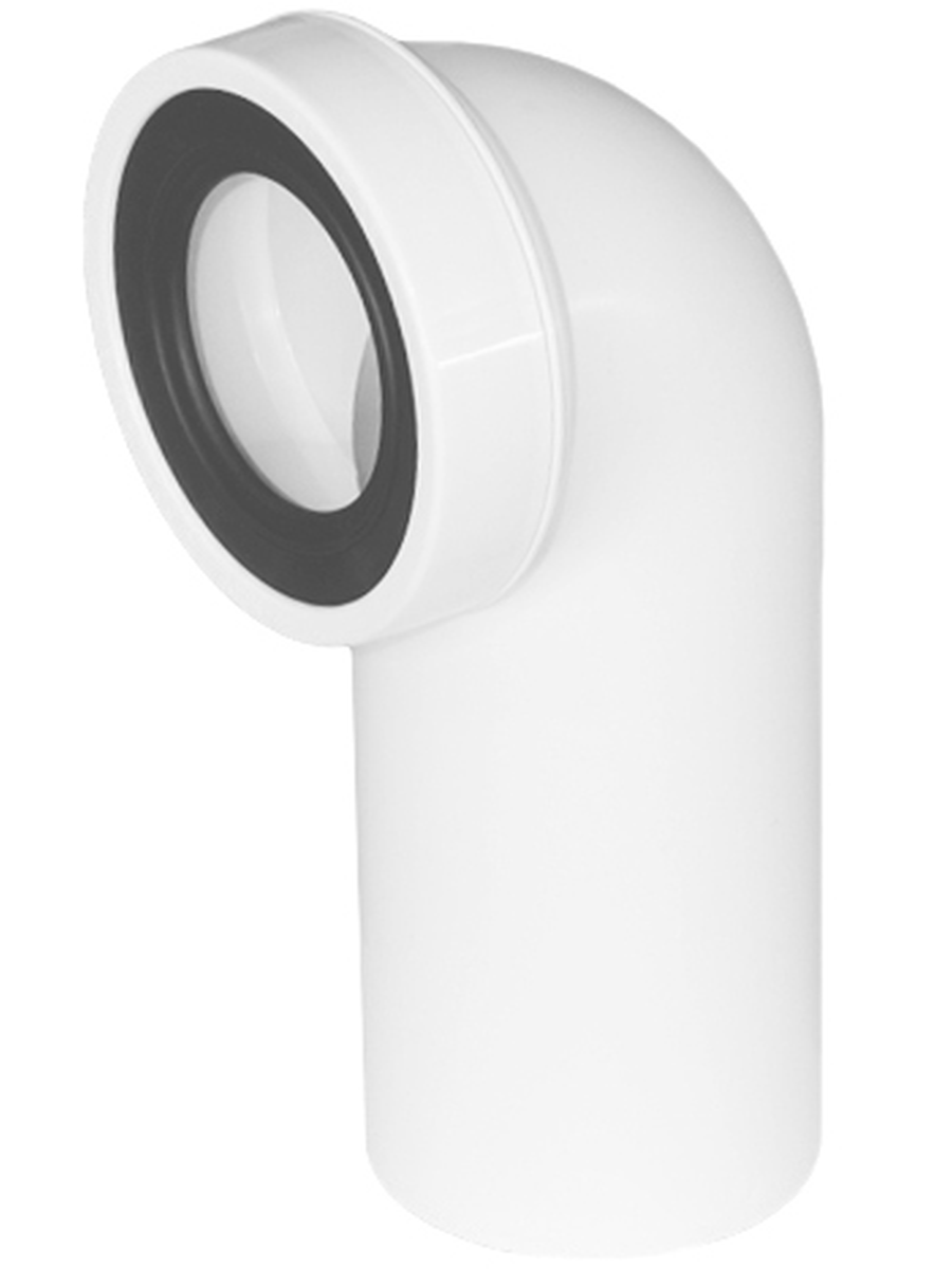 Соединение для WC McAlpine 90°110мм гладкий выход L230мм белое WCE-CON9