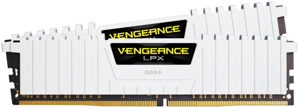 Оперативная память Corsair Vengeance LPX 16GB CL16 3200 MHz, для Intel и AMD, белая