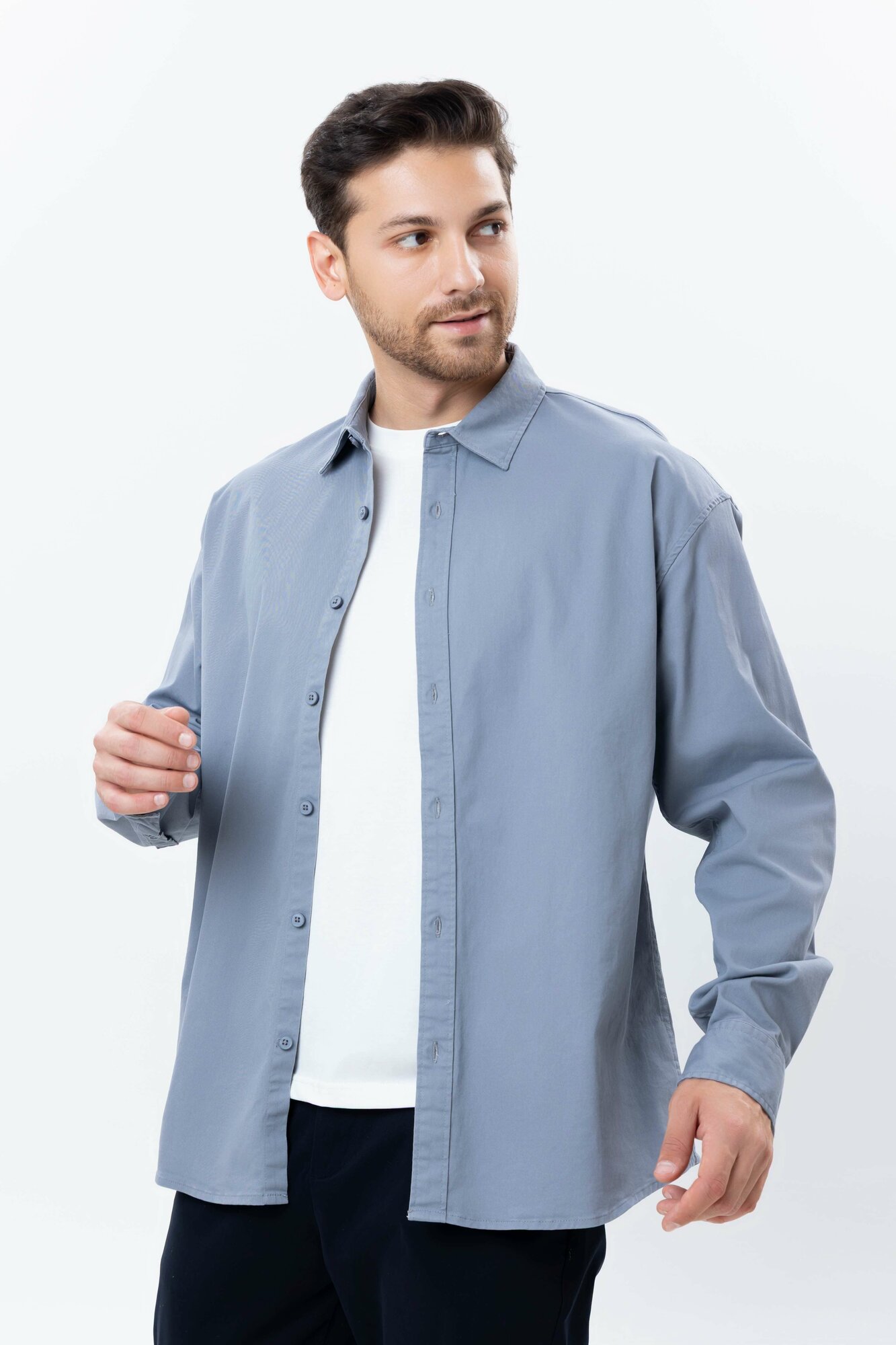 Рубашка TERRA PRO, размер 2XL, blue