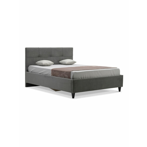 Двуспальная кровать Нави 140х200 с подъемным механизмом, Ладья, с мягким изголовьем для дома и спальни, ортопедическое основание, ящик для белья, Ultra cocoa