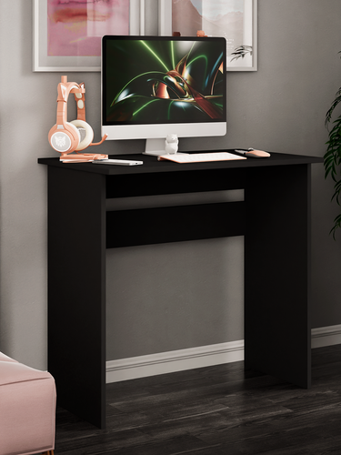 Изображение товара Стол MFMaster Uno-4, черный, ЛДСП, универсальный, 77.8x47.4x75 см