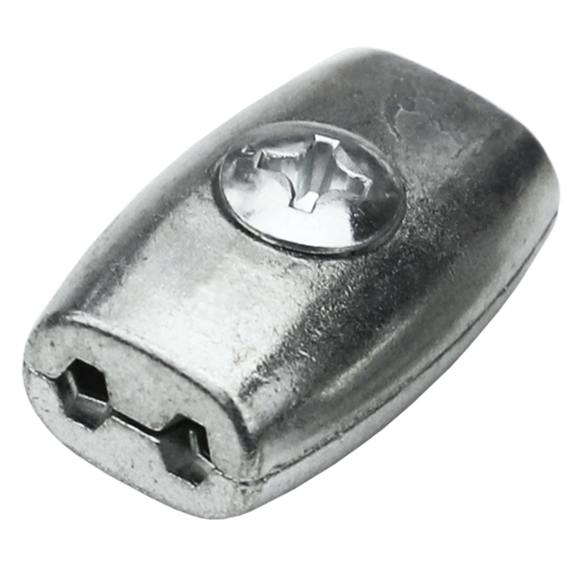 Зажим бочонок 2 мм сталь оцинкованная 2 шт.